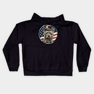 Cairn Terrier 4th of July Kids Hoodie